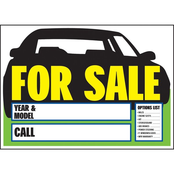 Hy-Ko (Auto) For Sale Sign 9" x 14", 10PK A22104